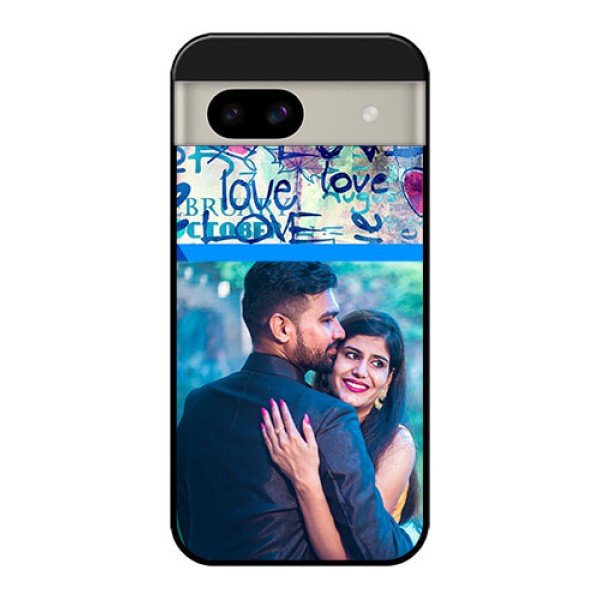 Google Pixel 8A 5G Custom Glass Phone Case - Colorful Love Design