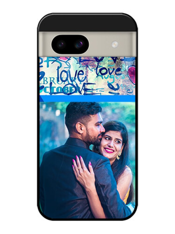 Custom Google Pixel 8A 5G Custom Glass Phone Case - Colorful Love Design