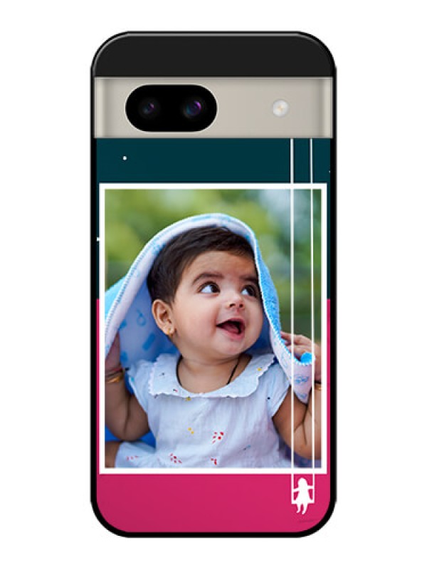 Custom Google Pixel 8A 5G Custom Glass Phone Case - Cute Girl With Cloud Design