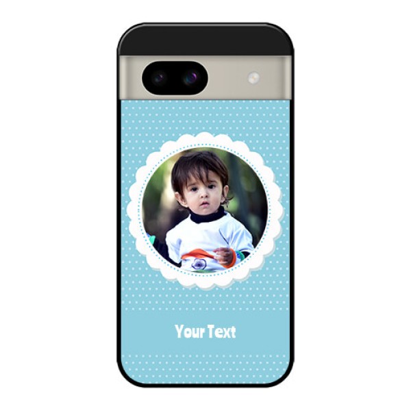 Google Pixel 8A 5G Custom Glass Phone Case - Violet Pattern Design