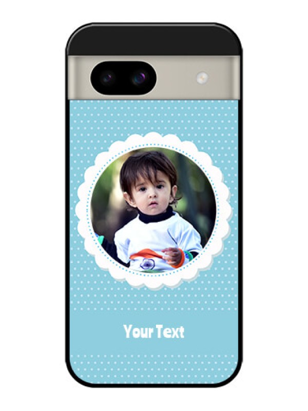 Custom Google Pixel 8A 5G Custom Glass Phone Case - Violet Pattern Design