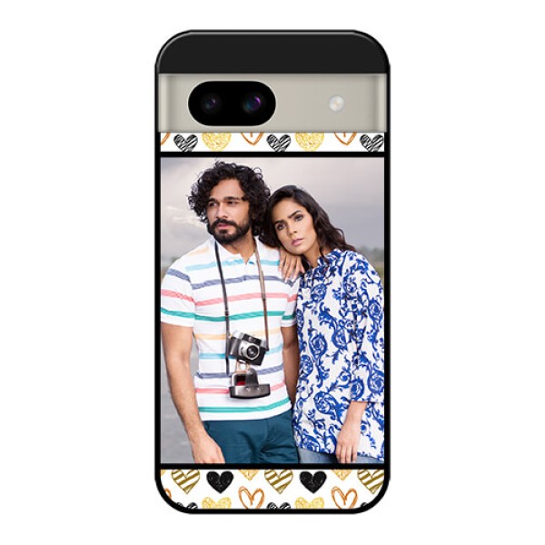 Google Pixel 8A 5G Custom Glass Phone Case - Love Symbol Design