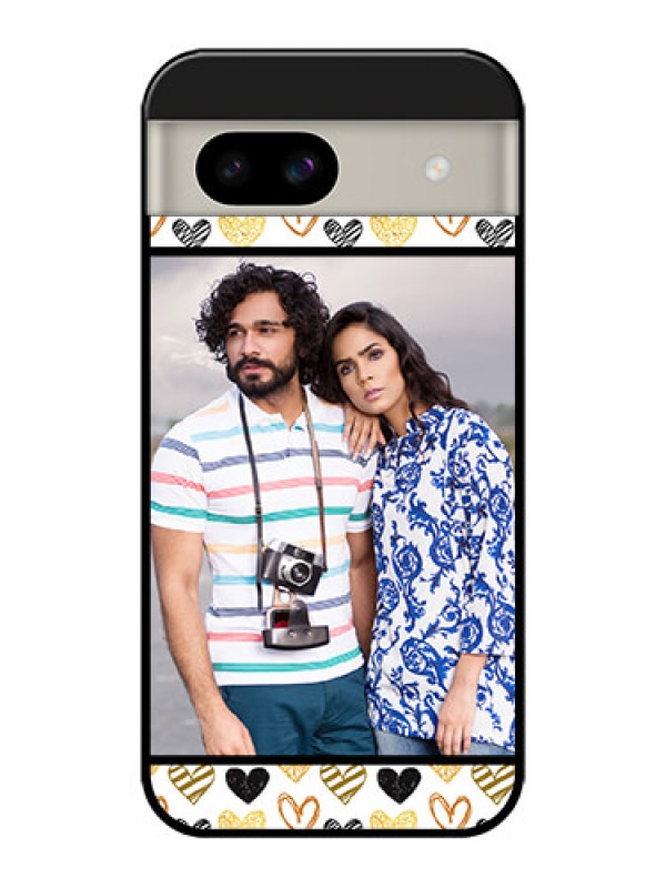 Custom Google Pixel 8A 5G Custom Glass Phone Case - Love Symbol Design