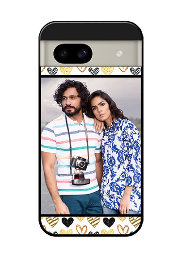 Google Pixel 8A 5G Custom Glass Phone Case - Love Symbol Design
