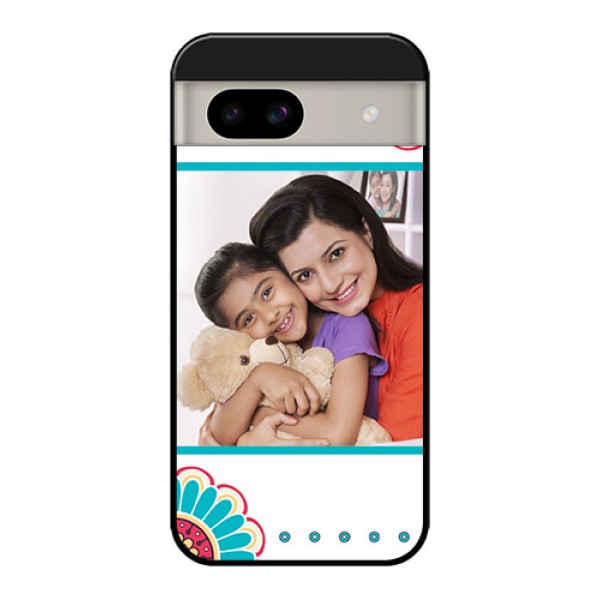 Google Pixel 8A 5G Custom Glass Phone Case - Flower Design