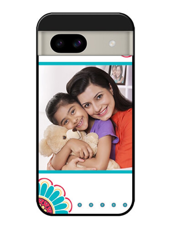 Custom Google Pixel 8A 5G Custom Glass Phone Case - Flower Design