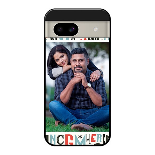 Google Pixel 8A 5G Custom Glass Phone Case - Alphabet Design