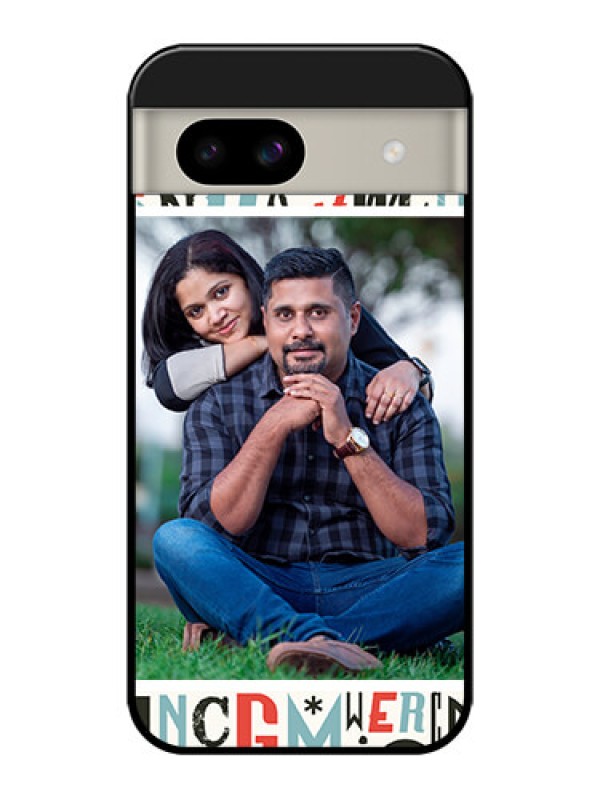 Custom Google Pixel 8A 5G Custom Glass Phone Case - Alphabet Design