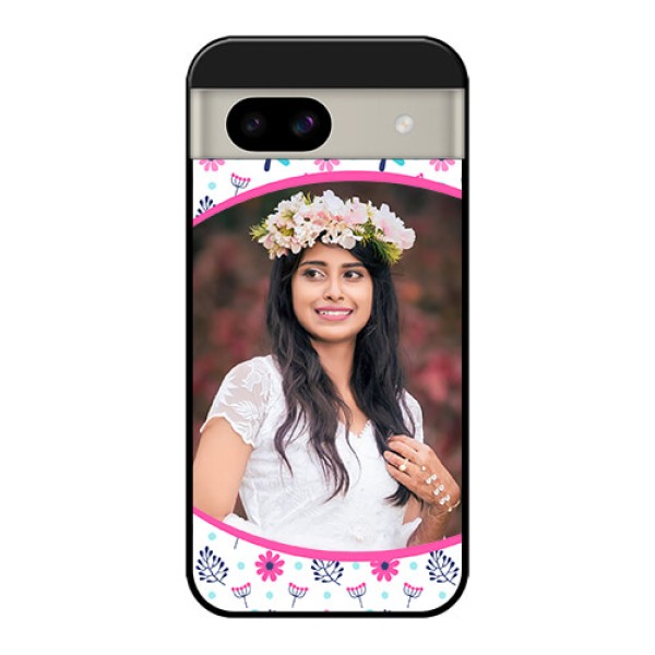 Google Pixel 8A 5G Custom Glass Phone Case - Colorful Flower Design