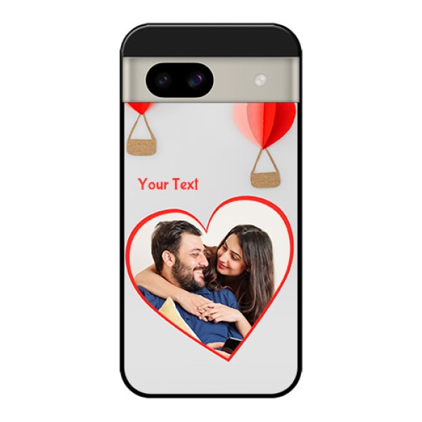 Google Pixel 8A 5G Custom Glass Phone Case - Parachute Love Design