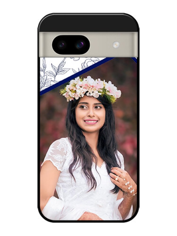 Custom Google Pixel 8A 5G Custom Glass Phone Case - Classy Floral Design