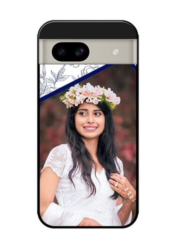 Google Pixel 8A 5G Custom Glass Phone Case - Classy Floral Design