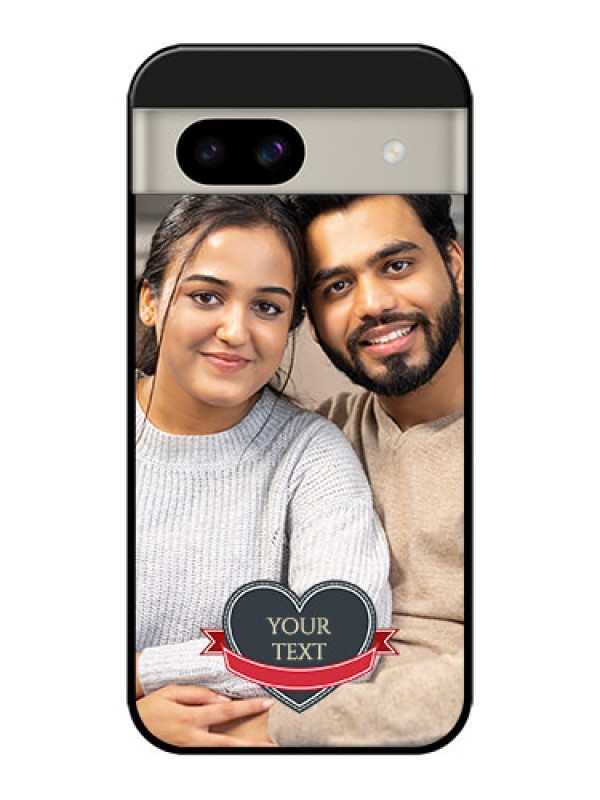 Custom Google Pixel 8A 5G Custom Glass Phone Case - Just Married Couple Design