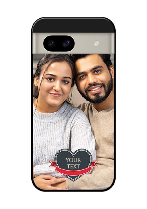 Google Pixel 8A 5G Custom Glass Phone Case - Just Married Couple Design