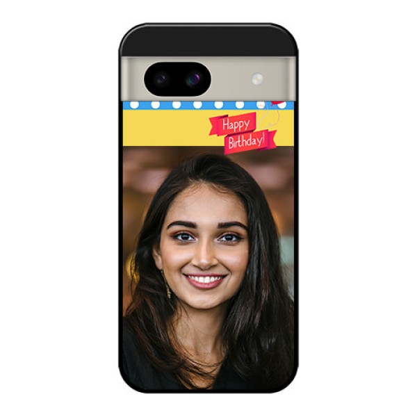 Google Pixel 8A 5G Custom Glass Phone Case - Happy Birthday Design