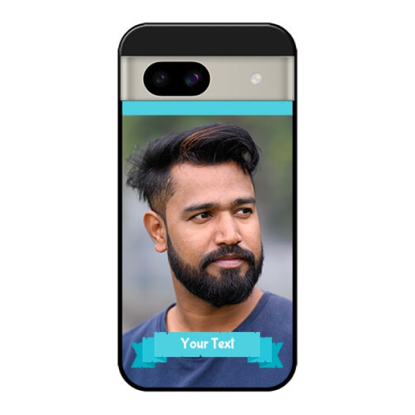 Google Pixel 8A 5G Custom Glass Phone Case - Blue Color Design