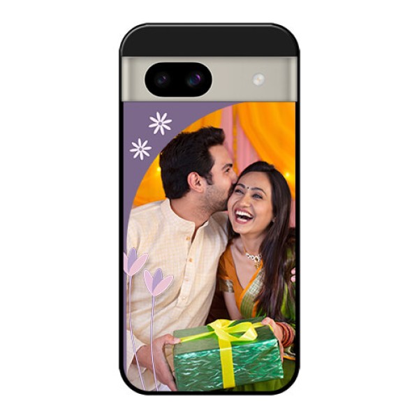 Google Pixel 8A 5G Custom Glass Phone Case - Lavender Flowers Design