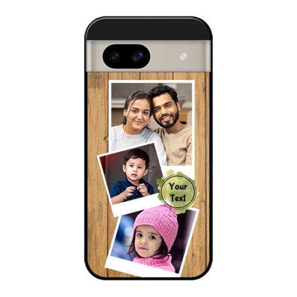Google Pixel 8A 5G Custom Glass Phone Case - Wooden Texture Design