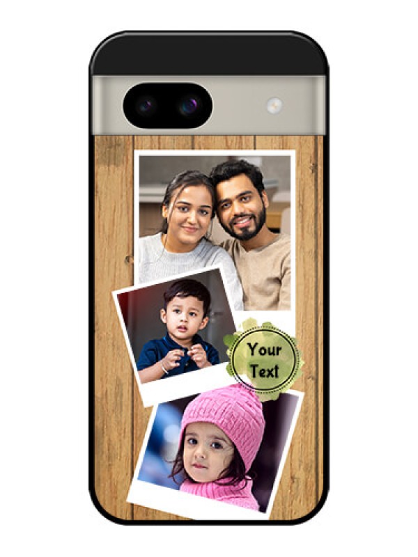 Custom Google Pixel 8A 5G Custom Glass Phone Case - Wooden Texture Design