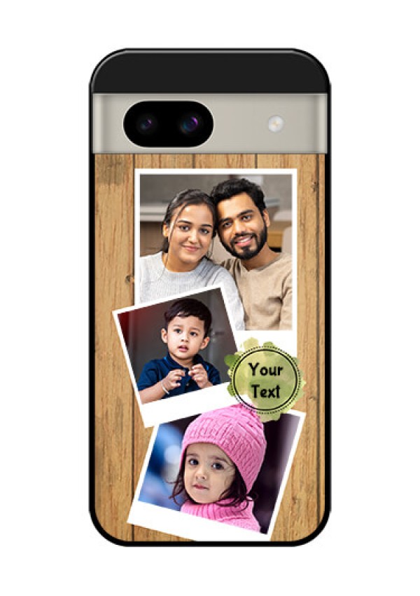Google Pixel 8A 5G Custom Glass Phone Case - Wooden Texture Design