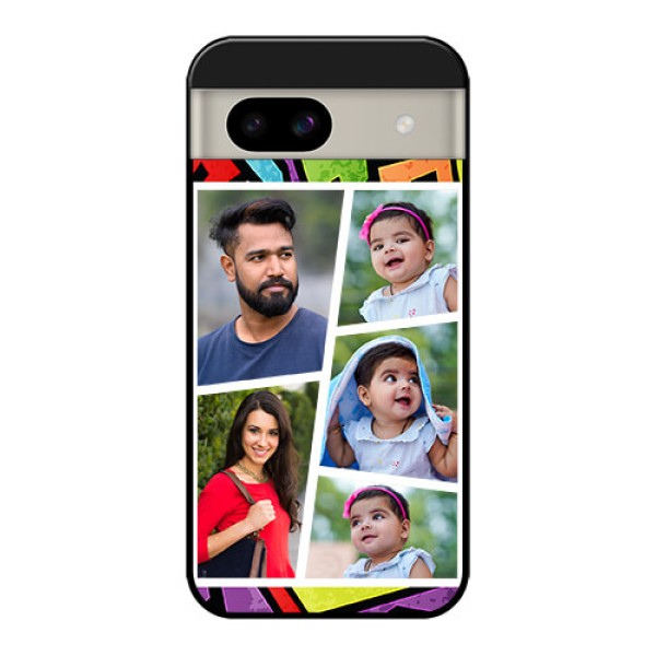 Google Pixel 8A 5G Custom Glass Phone Case - Graffiti Pattern Design