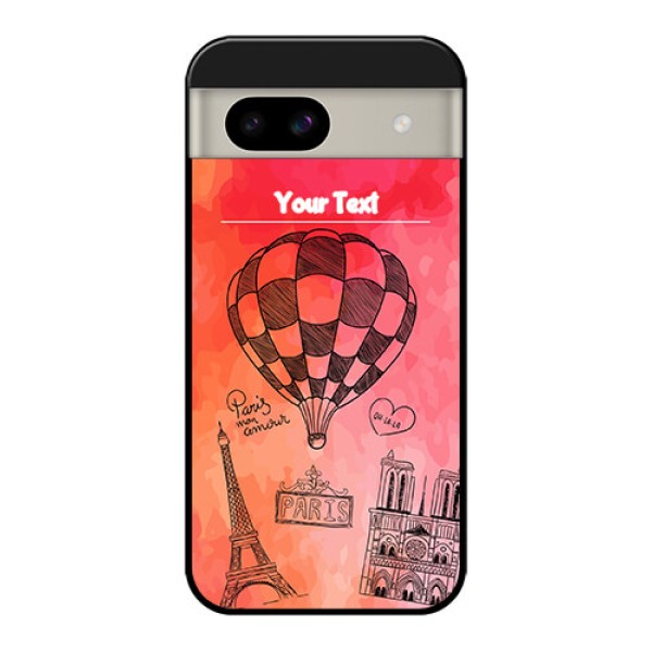 Google Pixel 8A 5G Custom Glass Phone Case - Paris Theme Design