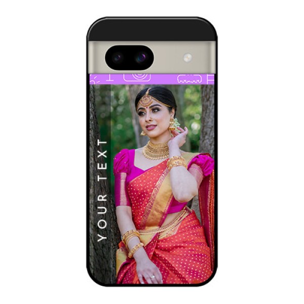 Google Pixel 8A 5G Custom Glass Phone Case - Birthday Icons Design