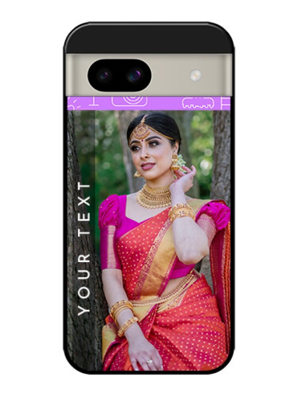 Custom Google Pixel 8A 5G Custom Glass Phone Case - Birthday Icons Design