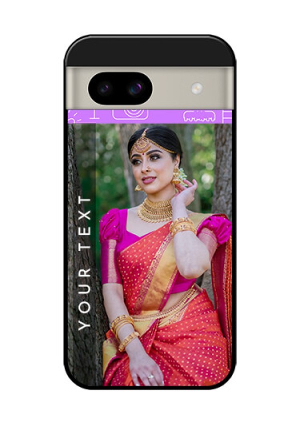 Google Pixel 8A 5G Custom Glass Phone Case - Birthday Icons Design