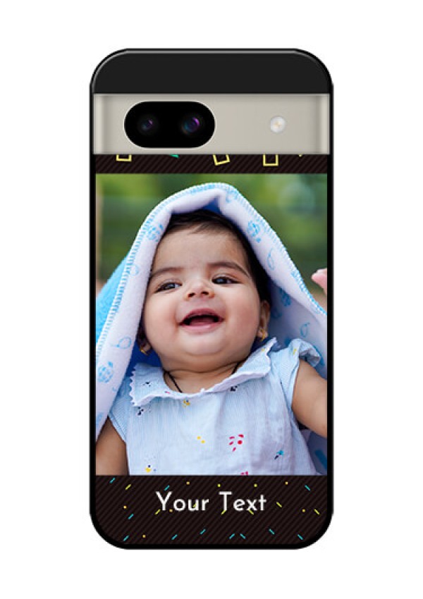 Google Pixel 8A 5G Custom Glass Phone Case - With Confetti Birthday Design