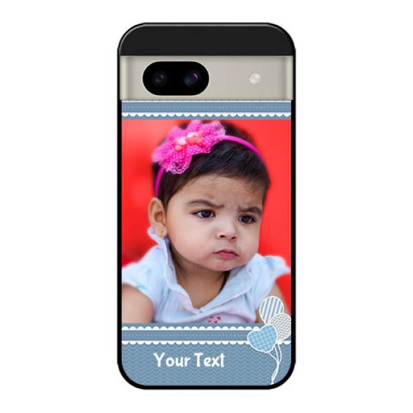 Google Pixel 8A 5G Custom Glass Phone Case - With Kids Pattern Design