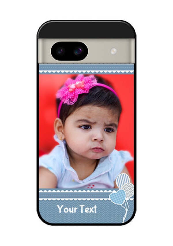 Google Pixel 8A 5G Custom Glass Phone Case - With Kids Pattern Design