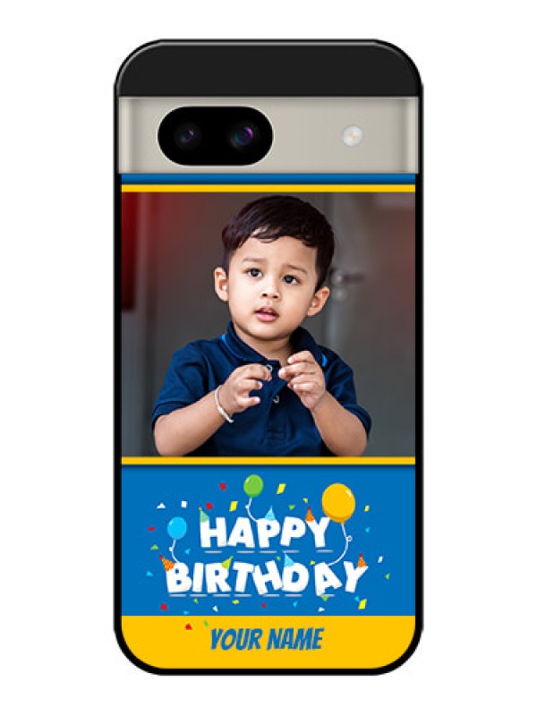 Custom Google Pixel 8A 5G Custom Glass Phone Case - Birthday Wishes Design