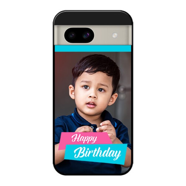Google Pixel 8A 5G Custom Glass Phone Case - Image Holder With 2 Color Design