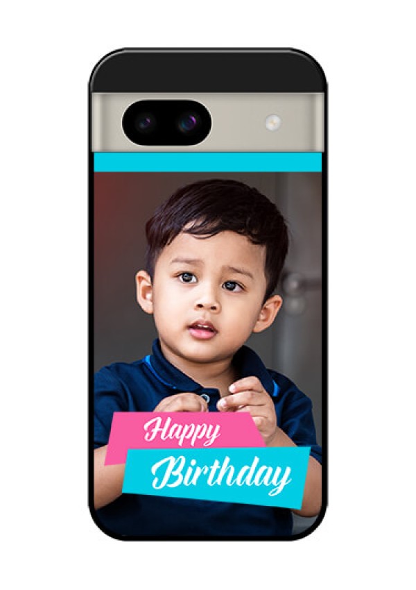Google Pixel 8A 5G Custom Glass Phone Case - Image Holder With 2 Color Design