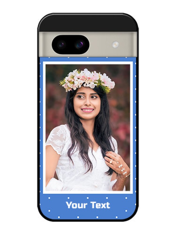 Custom Google Pixel 8A 5G Custom Glass Phone Case - Polka Dots Design