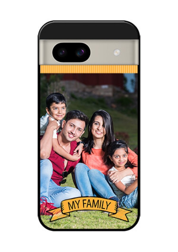 Google Pixel 8A 5G Custom Glass Phone Case - My Family Design