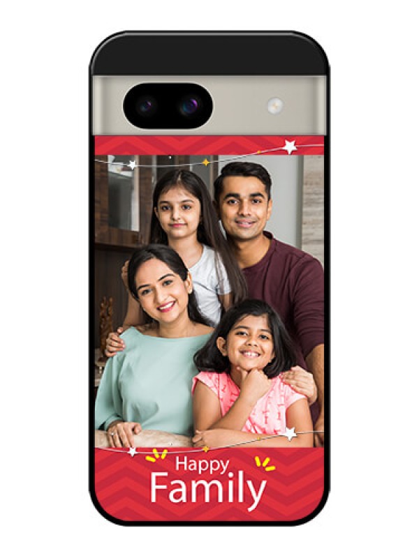 Custom Google Pixel 8A 5G Custom Glass Phone Case - Happy Family Design
