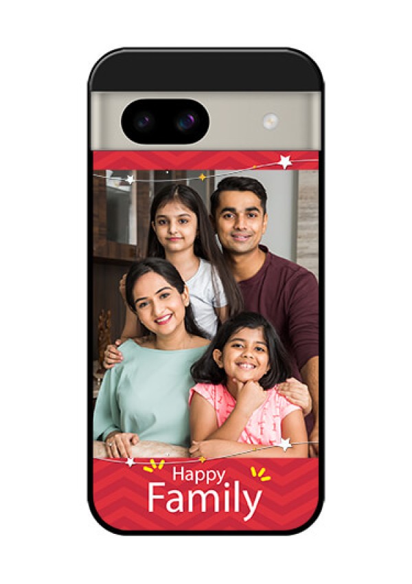 Google Pixel 8A 5G Custom Glass Phone Case - Happy Family Design