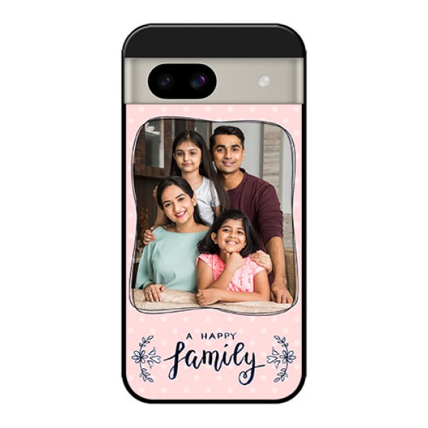 Google Pixel 8A 5G Custom Glass Phone Case - Family With Dots Design