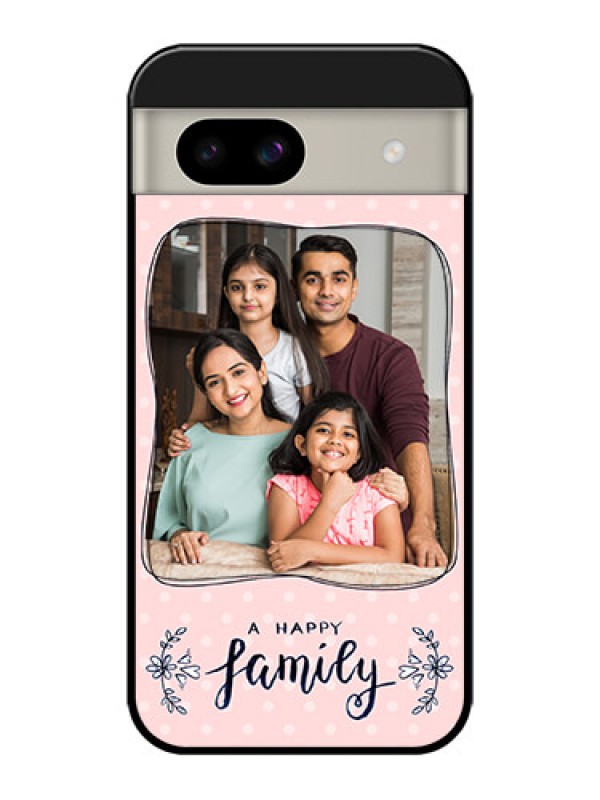 Custom Google Pixel 8A 5G Custom Glass Phone Case - Family With Dots Design