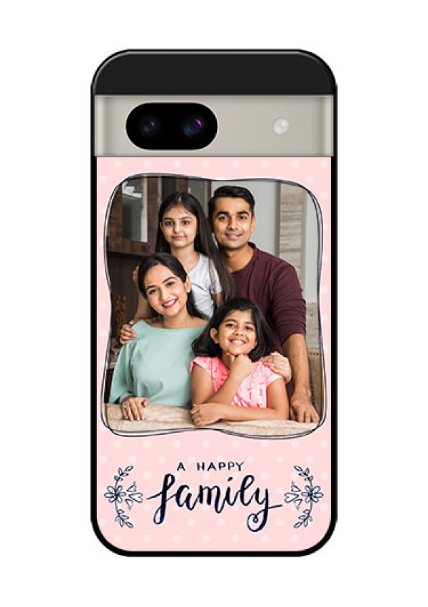 Google Pixel 8A 5G Custom Glass Phone Case - Family With Dots Design