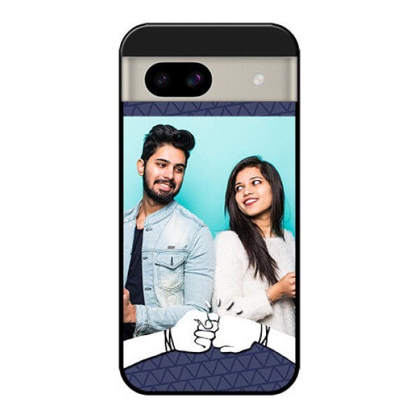 Google Pixel 8A 5G Custom Glass Phone Case - With Best Friends Design