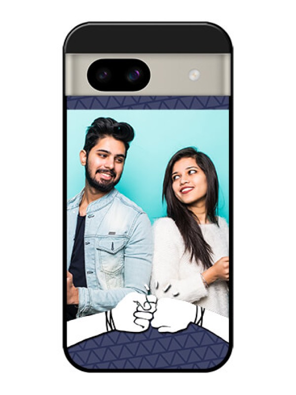 Custom Google Pixel 8A 5G Custom Glass Phone Case - With Best Friends Design