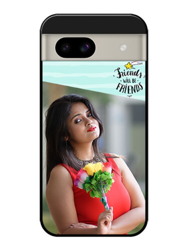 Custom Google Pixel 8A 5G Custom Glass Phone Case - Friends Picture Icon Design