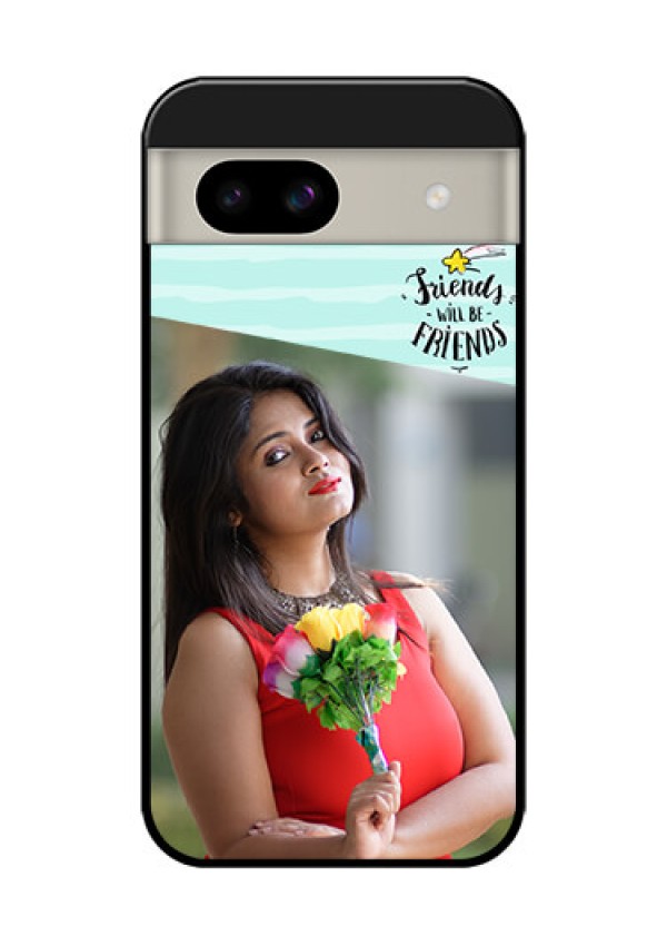 Google Pixel 8A 5G Custom Glass Phone Case - Friends Picture Icon Design