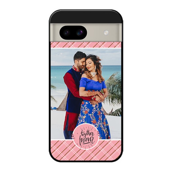 Google Pixel 8A 5G Custom Glass Phone Case - Together Forever Design