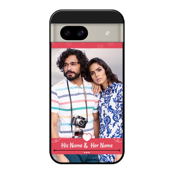 Google Pixel 8A 5G Custom Glass Phone Case - Simple Love Design