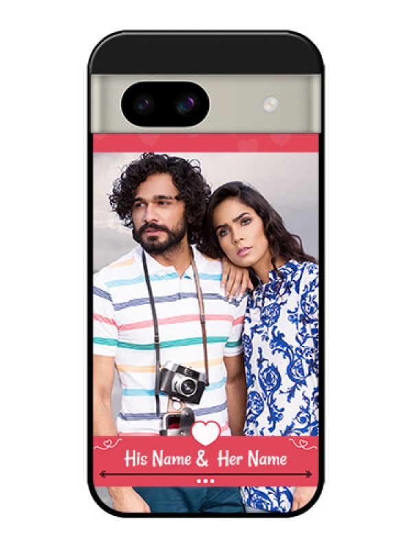 Custom Google Pixel 8A 5G Custom Glass Phone Case - Simple Love Design