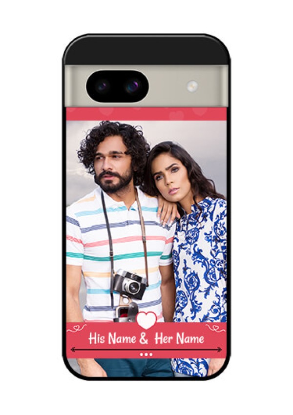 Google Pixel 8A 5G Custom Glass Phone Case - Simple Love Design